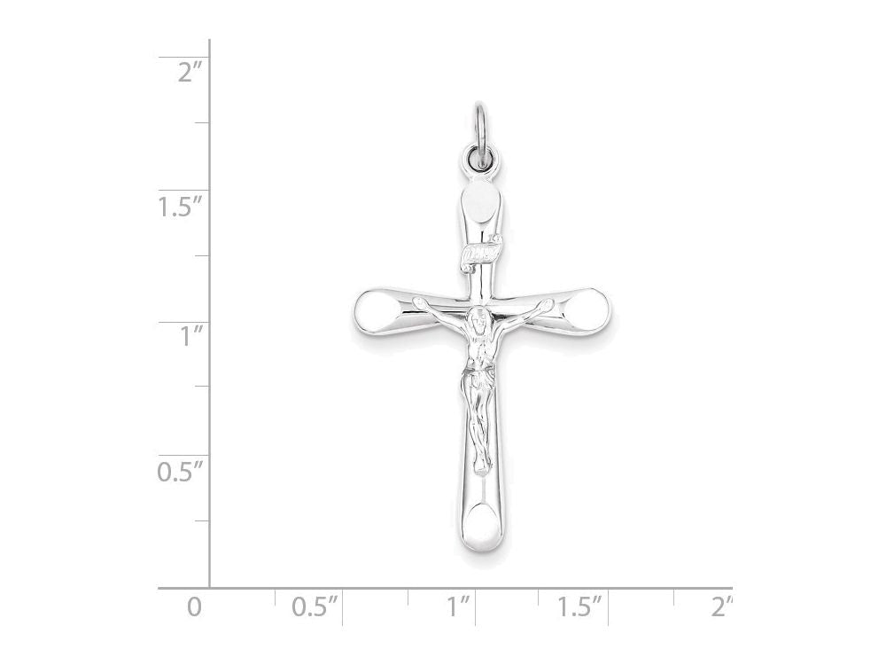 FJC Finejewelers Sterling Silver Inri Crucifix Pendant Necklace - Chain Included