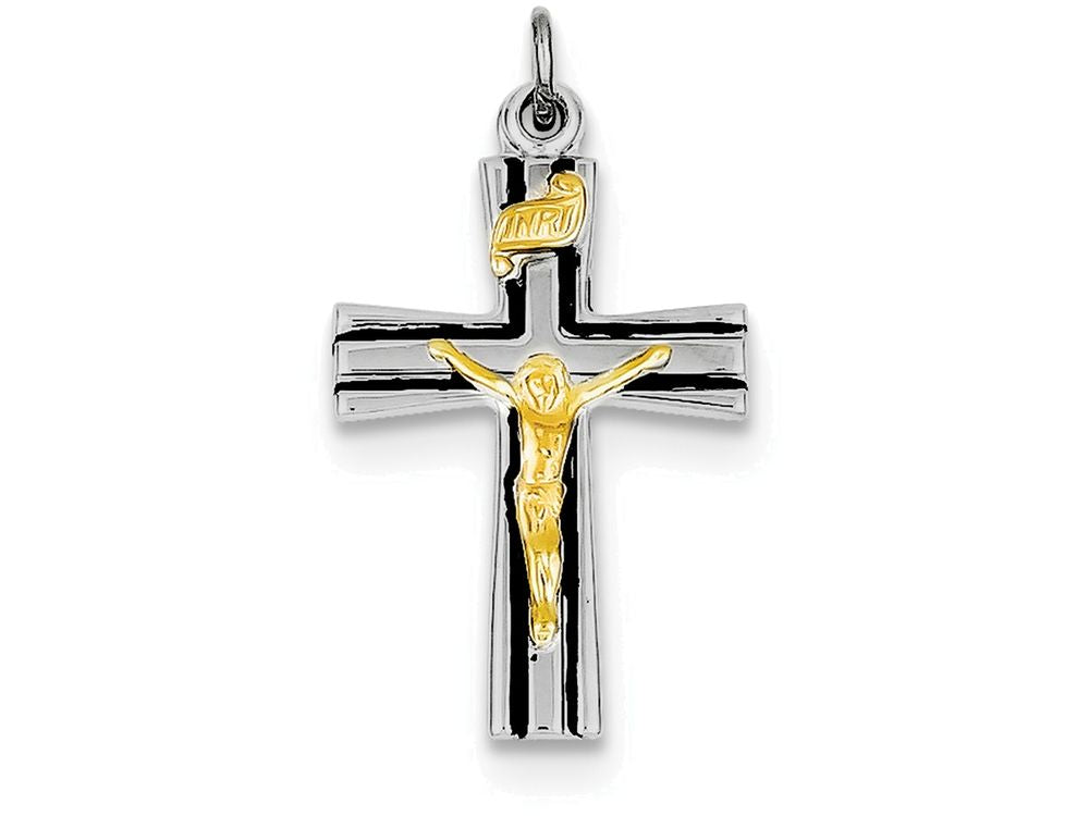 FJC Finejewelers Sterling Silver Inri Crucifix Charm