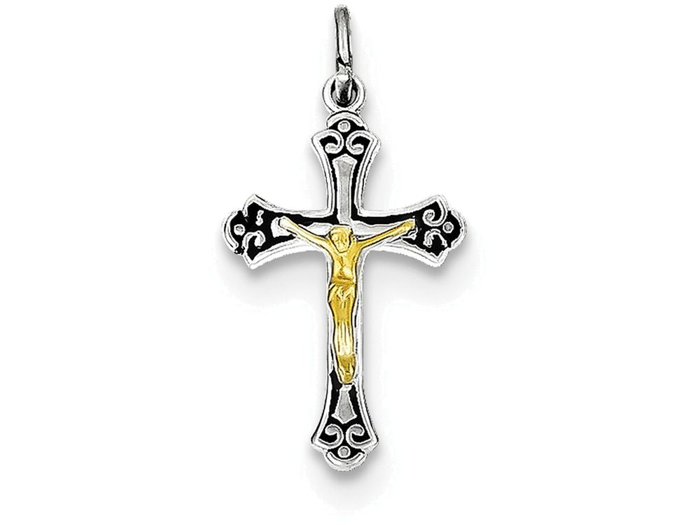 FJC Finejewelers Sterling Silver Crucifix Charm