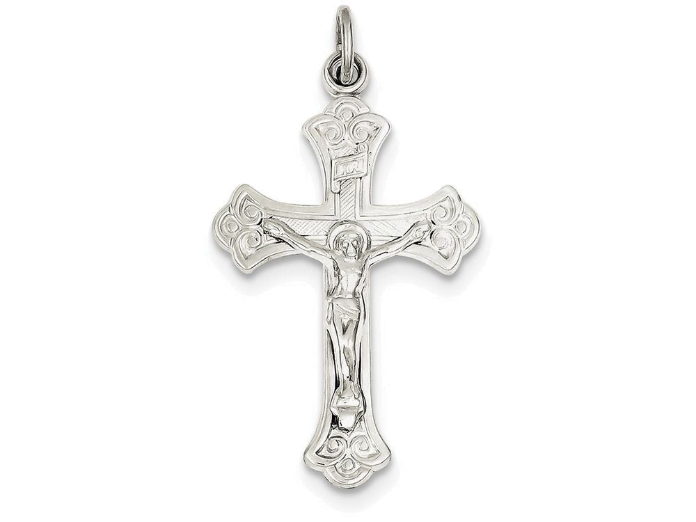 FJC Finejewelers Sterling Silver Inri Crucifix Pendant Necklace - Chain Included