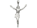 FJC Finejewelers Sterling Silver Corpus (crucified Christ) Pendant Necklace - Chain Included