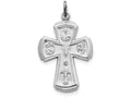 FJC Finejewelers Sterling Silver Satin Cross Pendant Necklace - Chain Included