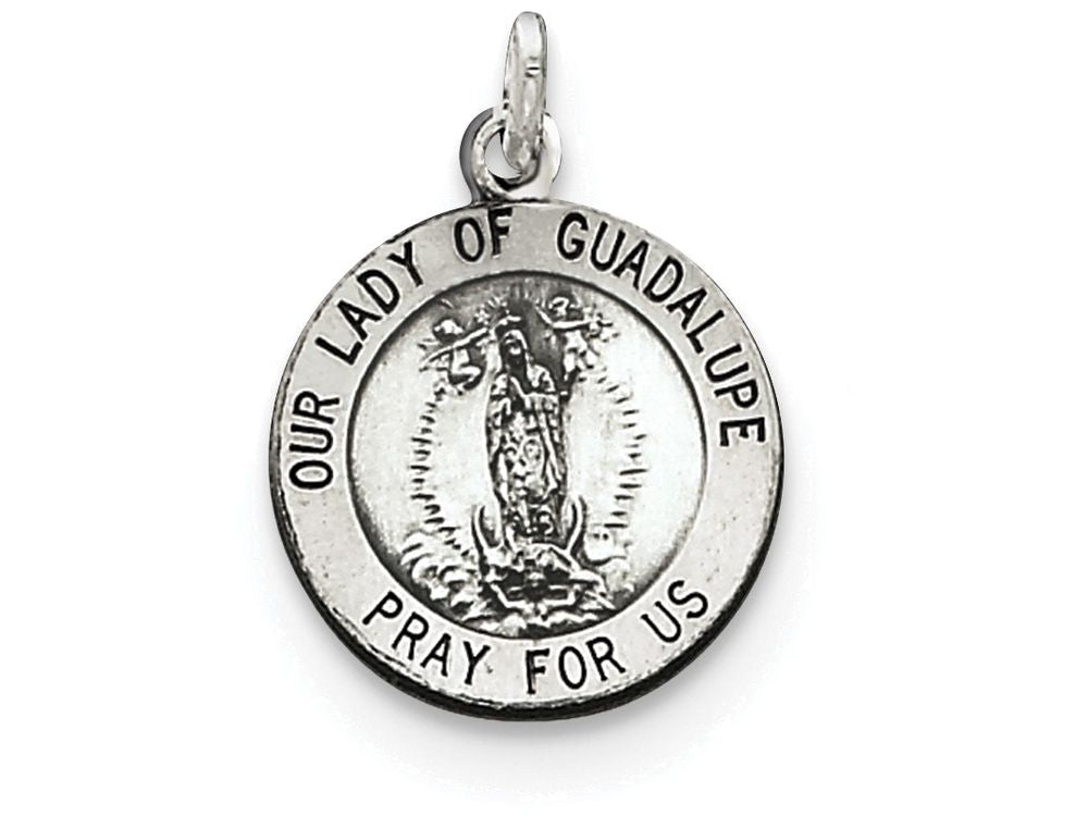FJC Finejewelers Sterling Silver Our Lady Of Guadalpue Medal Pendant Necklace - Chain Included