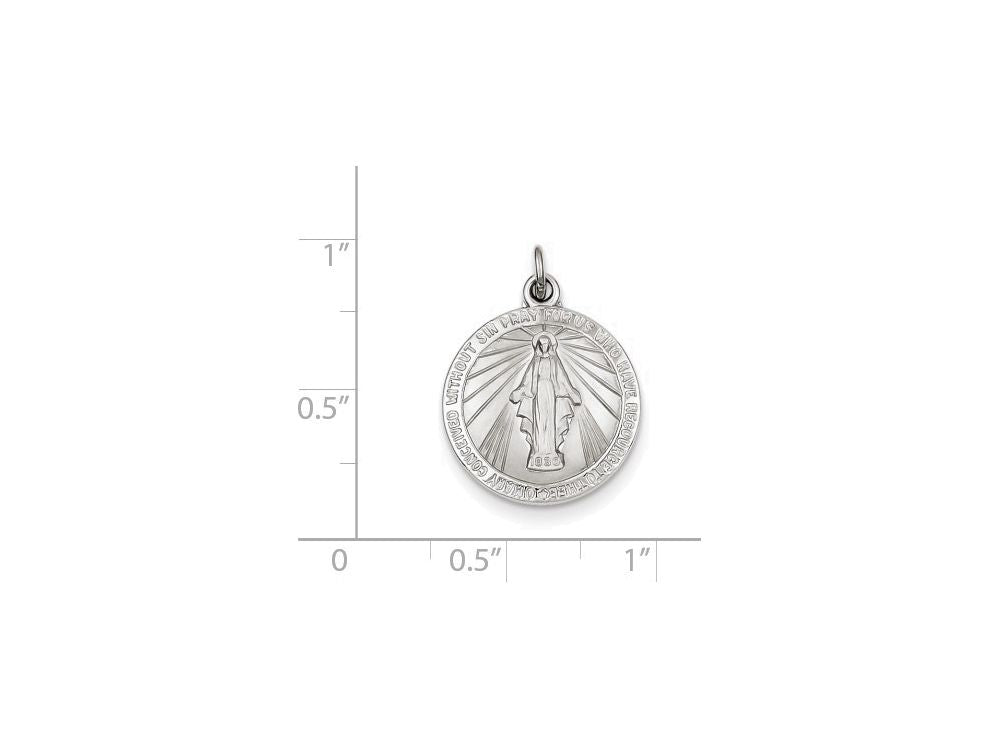 FJC Finejewelers Sterling Silver Miraculous Medal Pendant Necklace - Chain Included