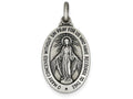 FJC Finejewelers Sterling Silver Antiqued Miraculous Medal Pendant Necklace - Chain Included