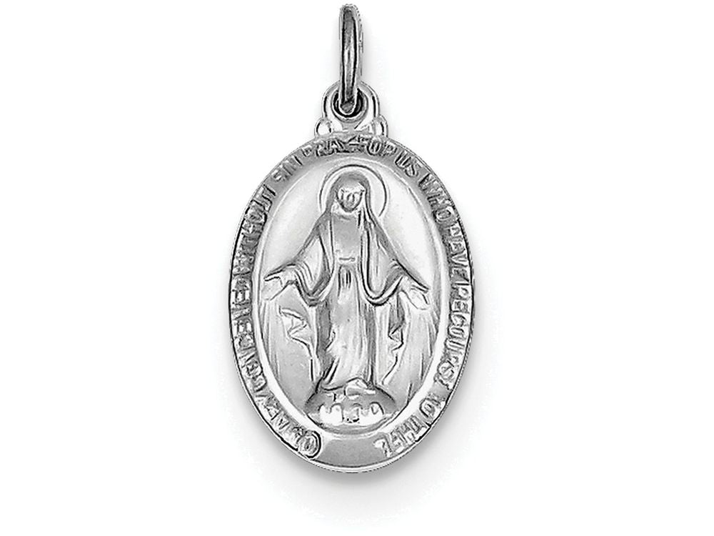 FJC Finejewelers Sterling Silver Miraculous Medal Pendant Necklace - Chain Included