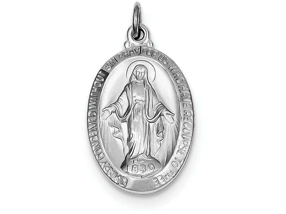 FJC Finejewelers Sterling Silver Miraculous Medal Pendant Necklace - Chain Included