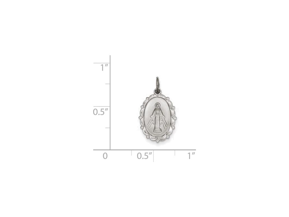 FJC Finejewelers Sterling Silver Miraculous Medal Pendant Necklace - Chain Included