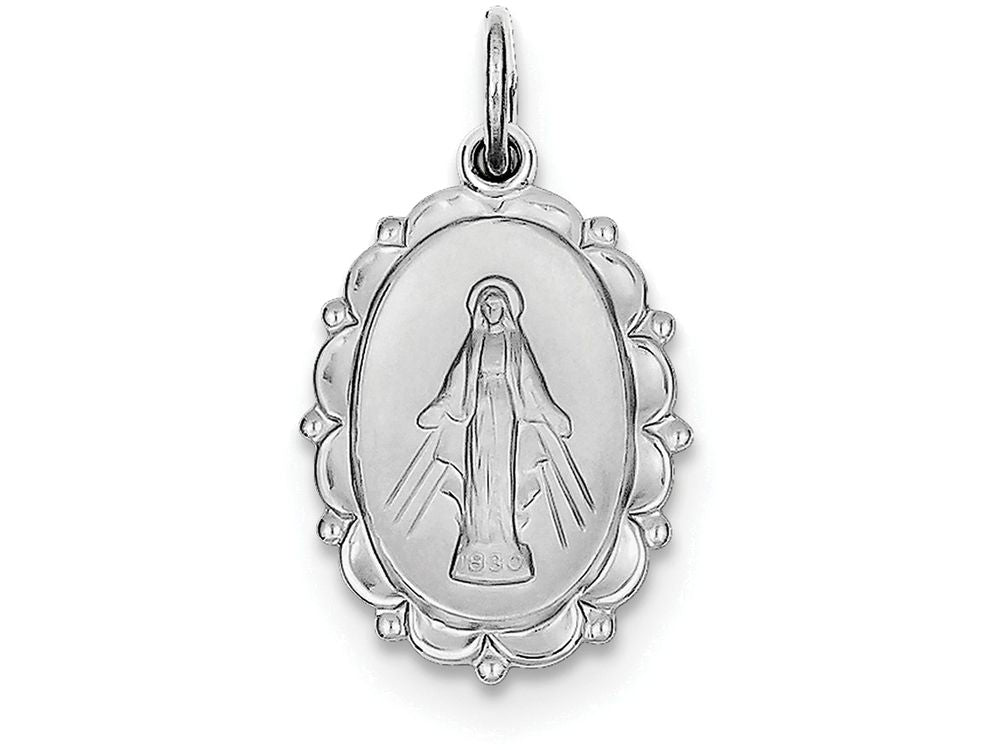FJC Finejewelers Sterling Silver Miraculous Medal Pendant Necklace - Chain Included