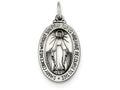 FJC Finejewelers Sterling Silver Antiqued Miraculous Medal Pendant Necklace - Chain Included