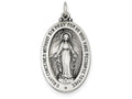 FJC Finejewelers Sterling Silver Antiqued Miraculous Medal Pendant Necklace - Chain Included