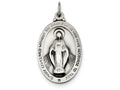 FJC Finejewelers Sterling Silver Antiqued Miraculous Medal Pendant Necklace - Chain Included