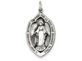 FJC Finejewelers Sterling Silver Antiqued Miraculous Medal Pendant Necklace - Chain Included