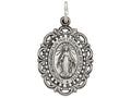 FJC Finejewelers Sterling Silver Antiqued Miraculous Medal Pendant Necklace - Chain Included
