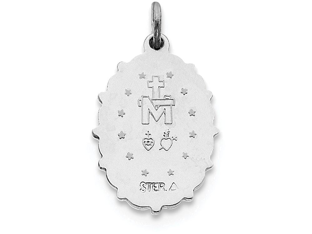 FJC Finejewelers Sterling Silver Miraculous Medal Pendant Necklace - Chain Included