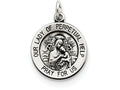 FJC Finejewelers Sterling Silver Our Lady Of Perpetual Help Medal Pendant Necklace - Chain Included