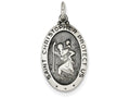 FJC Finejewelers Sterling Silver St. Christopher Basketball Medal Pendant Necklace - Chain Included