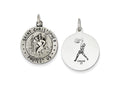 FJC Finejewelers Sterling Silver St. Christopher Basketball Medal Pendant Necklace - Chain Included