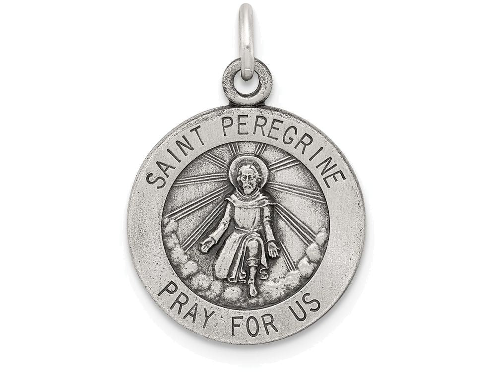 FJC Finejewelers Sterling Silver St. Peregrine Medal Pendant Necklace - Chain Included