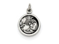FJC Finejewelers Sterling Silver Antiqued Baptism Medal Pendant Necklace - Chain Included
