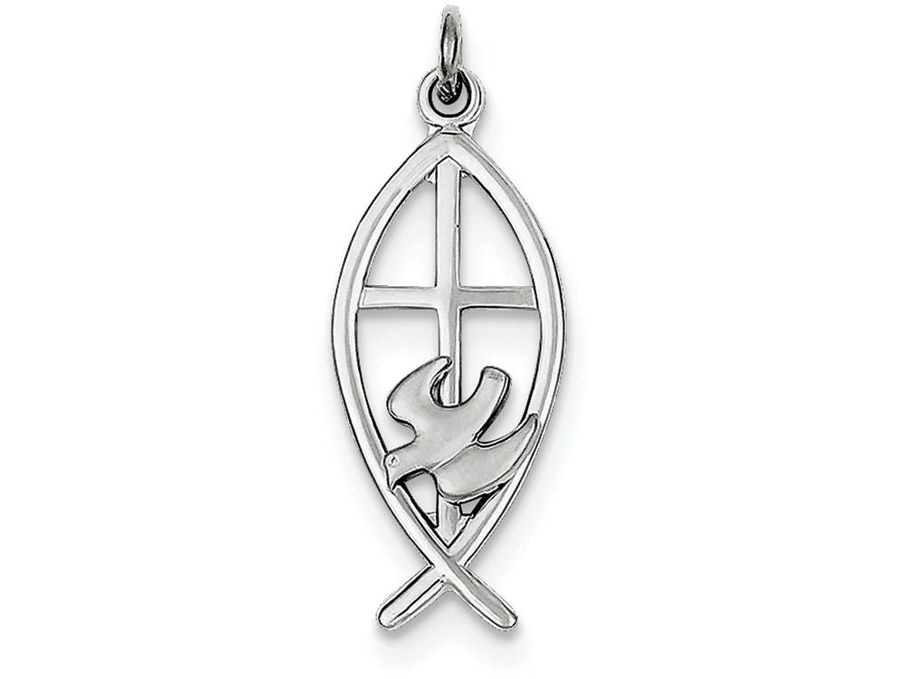 FJC Finejewelers Sterling Silver Ichthus Fish Charm