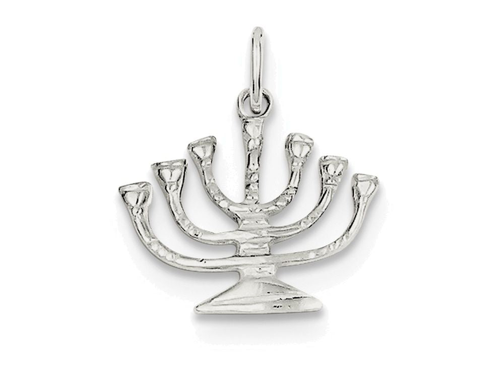 FJC Finejewelers Sterling Silver Menorah Charm