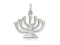 FJC Finejewelers Sterling Silver Menorah Charm
