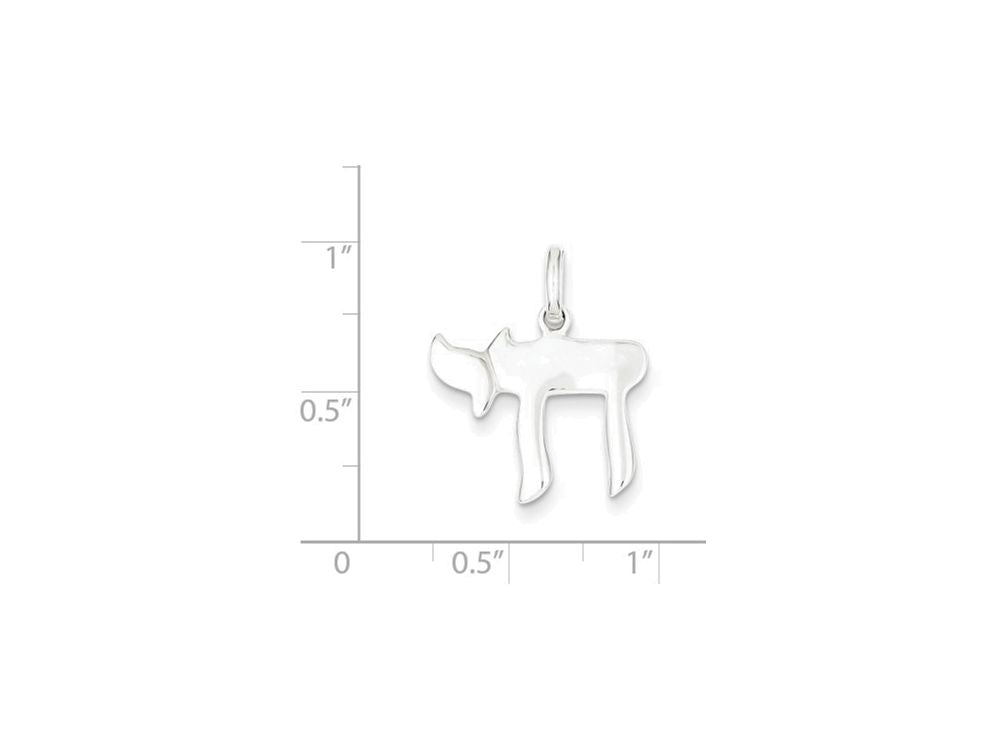 FJC Finejewelers Sterling Silver Chai (life) Charm