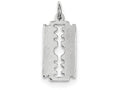 FJC Finejewelers Sterling Silver Razor Blade Charm