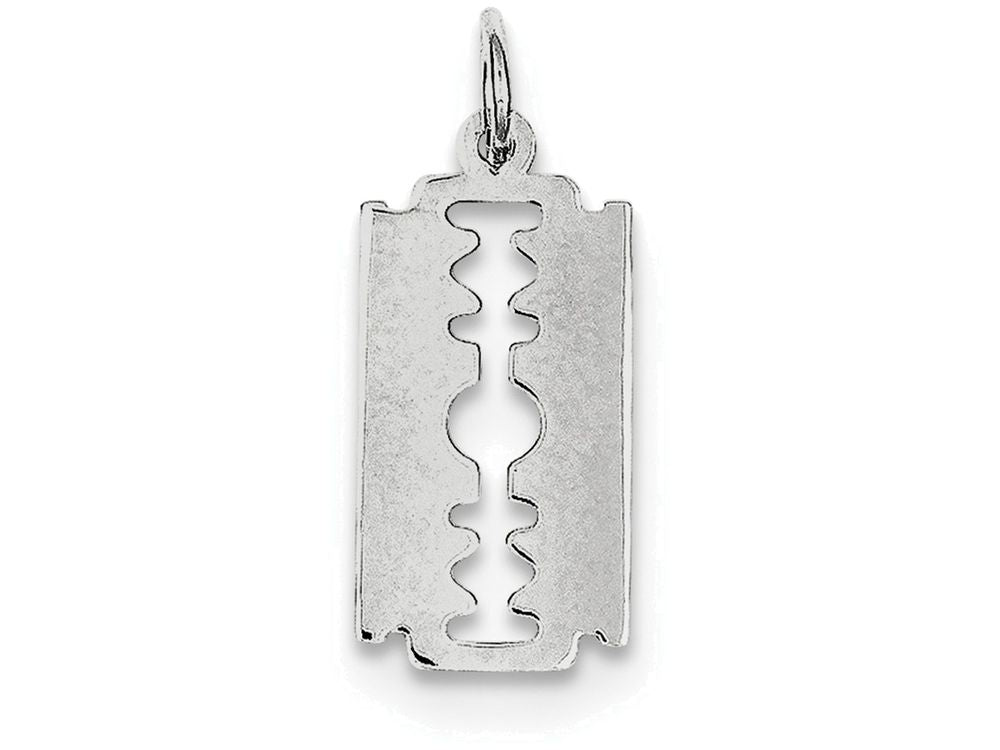 FJC Finejewelers Sterling Silver Razor Blade Charm