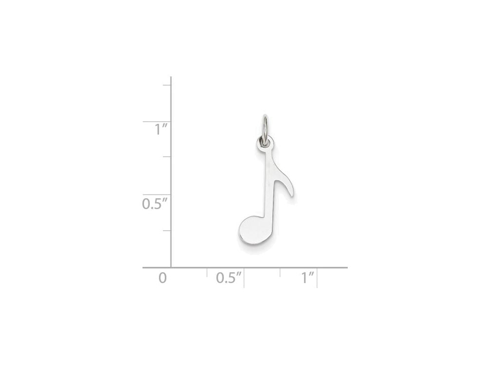 FJC Finejewelers Sterling Silver Musical Note Charm