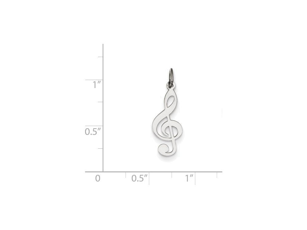 FJC Finejewelers Sterling Silver Treble Clef