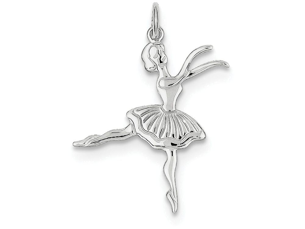 FJC Finejewelers Sterling Silver Ballerina Charm
