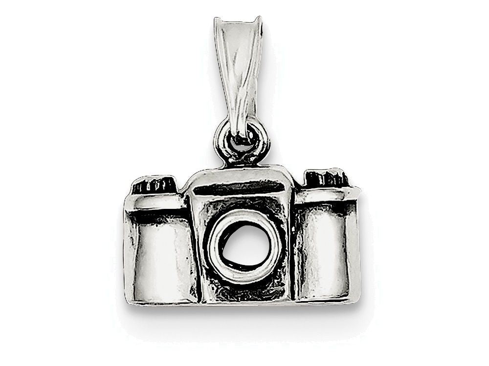 FJC Finejewelers Sterling Silver Antiqued Camera Charm
