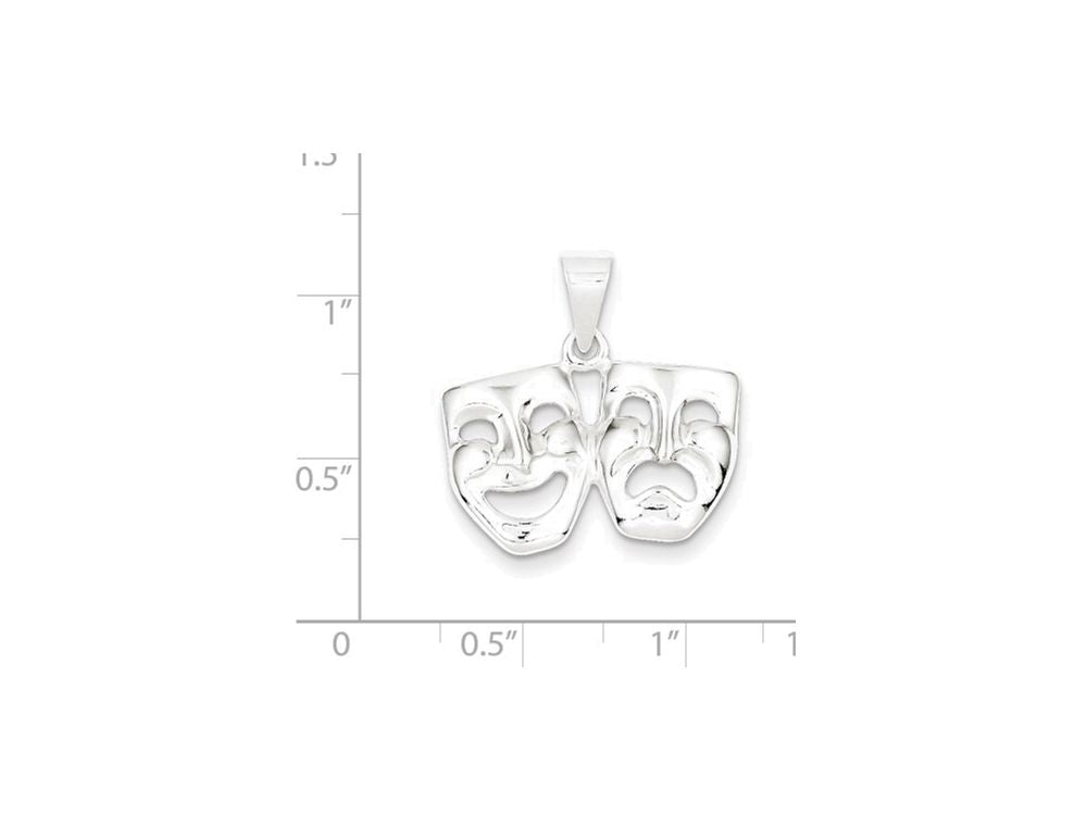 FJC Finejewelers Sterling Silver Comedy/tragedy Charm