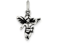 FJC Finejewelers Sterling Silver Antiqued Angel Charm