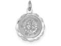 FJC Finejewelers Sterling Silver St. Christopher Medal Charm