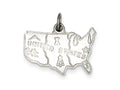 FJC Finejewelers Sterling Silver United States Charm