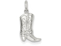 FJC Finejewelers Sterling Silver Cowboy Boot Charm