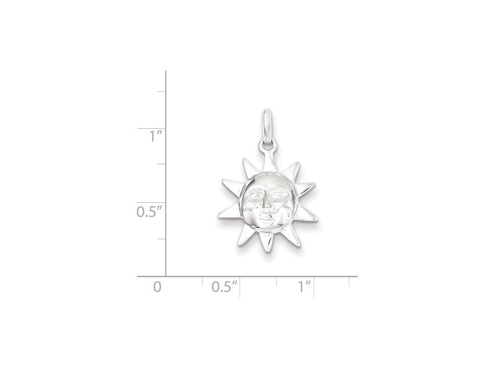 FJC Finejewelers Sterling Silver Sun Charm