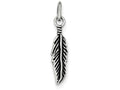 FJC Finejewelers Sterling Silver Antiqued Feather Charm