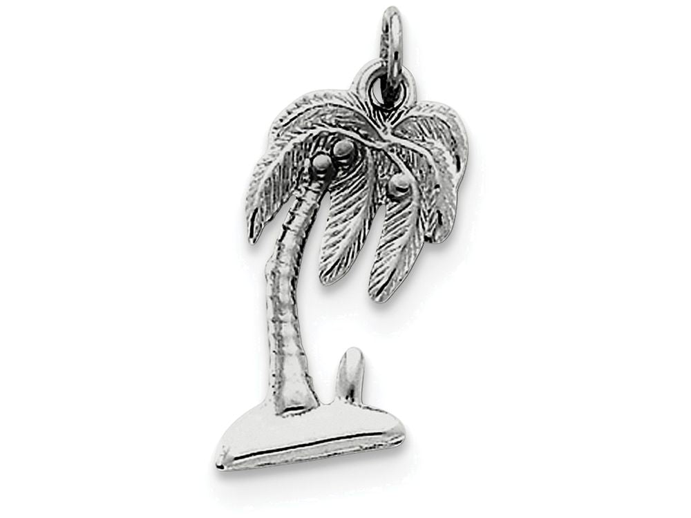 FJC Finejewelers Sterling Silver Palm Tree Charm