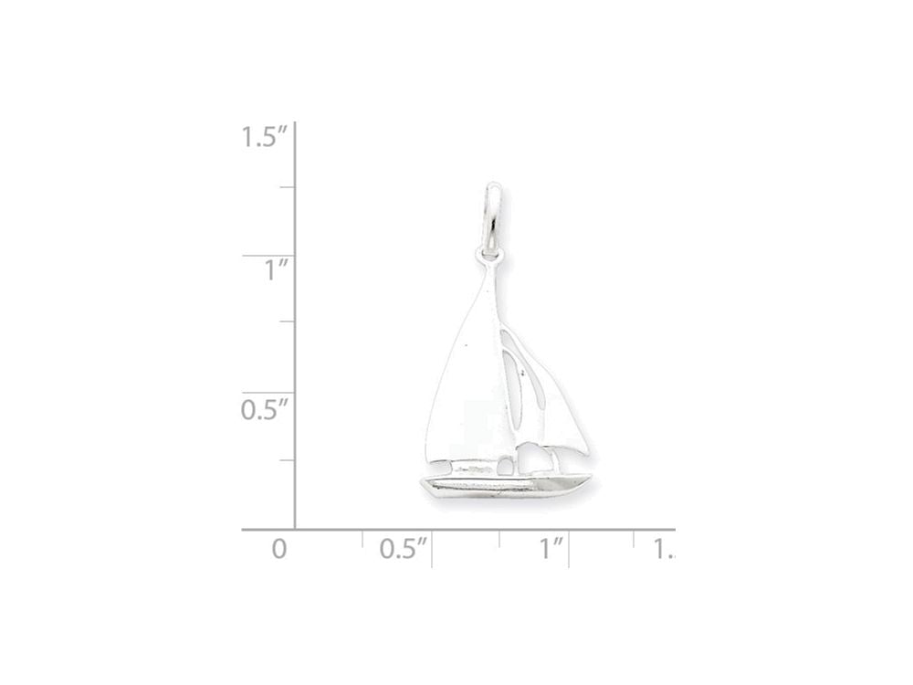 FJC Finejewelers Sterling Silver Sailboat Charm