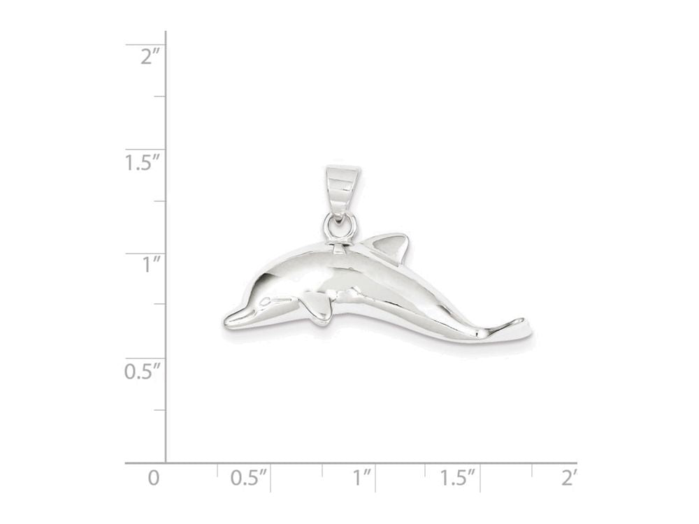 FJC Finejewelers Sterling Silver Dolphin Pendant Necklace - Chain Included