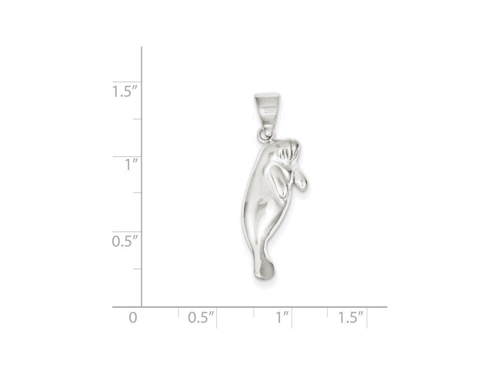 FJC Finejewelers Sterling Silver Manatee Charm
