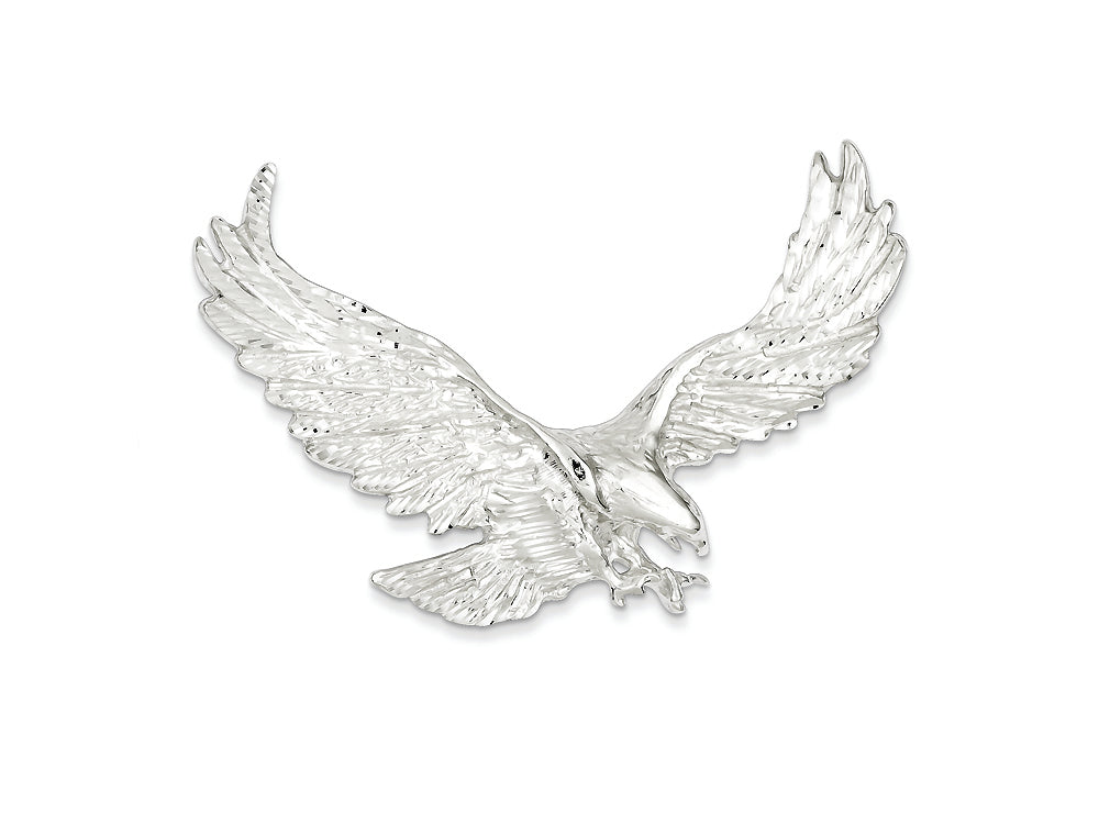 FJC Finejewelers Sterling Silver Eagle Pendant Necklace - Chain Included