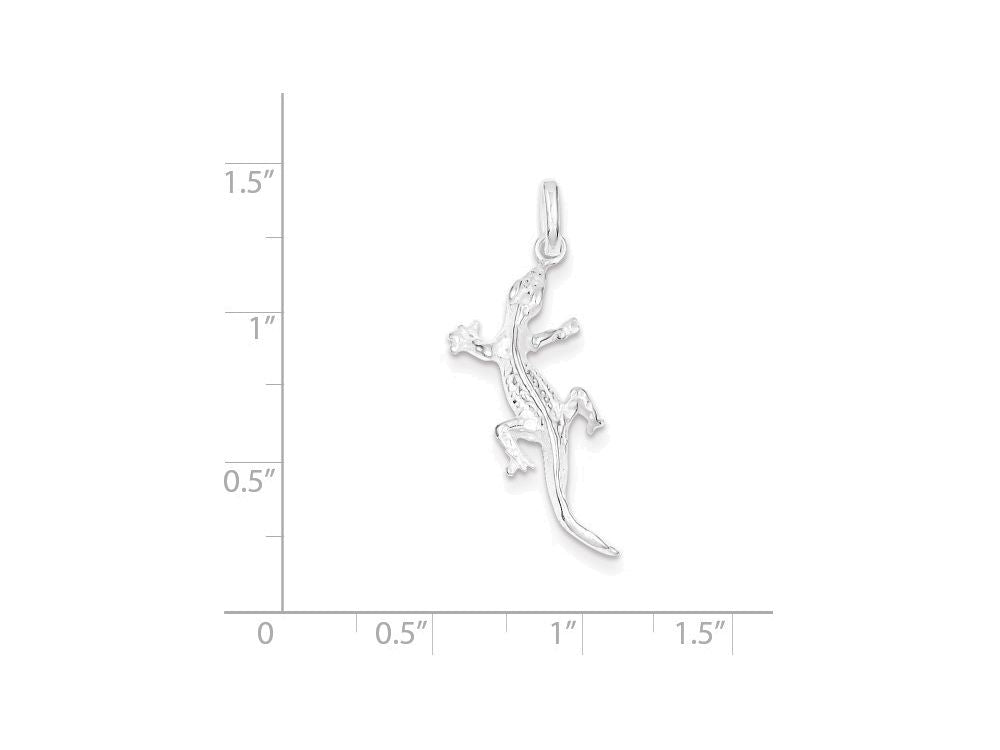 FJC Finejewelers Sterling Silver Lizard Charm