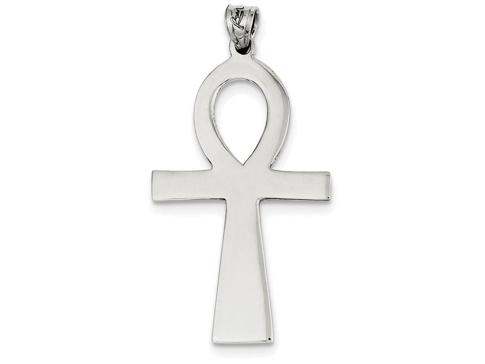 FJC Finejewelers Sterling Silver Ankh Cross Pendant Necklace - Chain Included