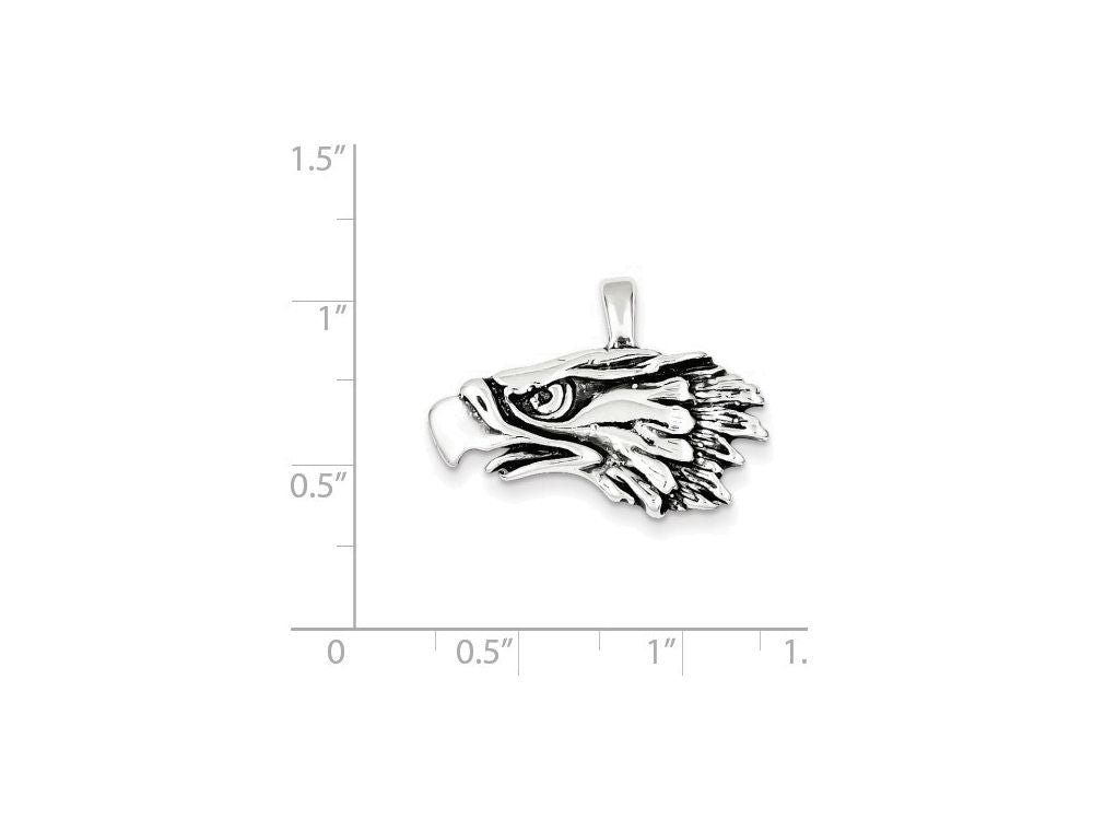 FJC Finejewelers Sterling Silver Eagle Pendant Necklace - Chain Included