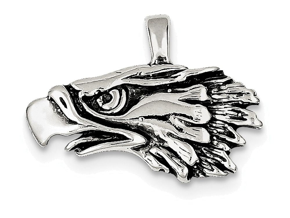 FJC Finejewelers Sterling Silver Eagle Pendant Necklace - Chain Included